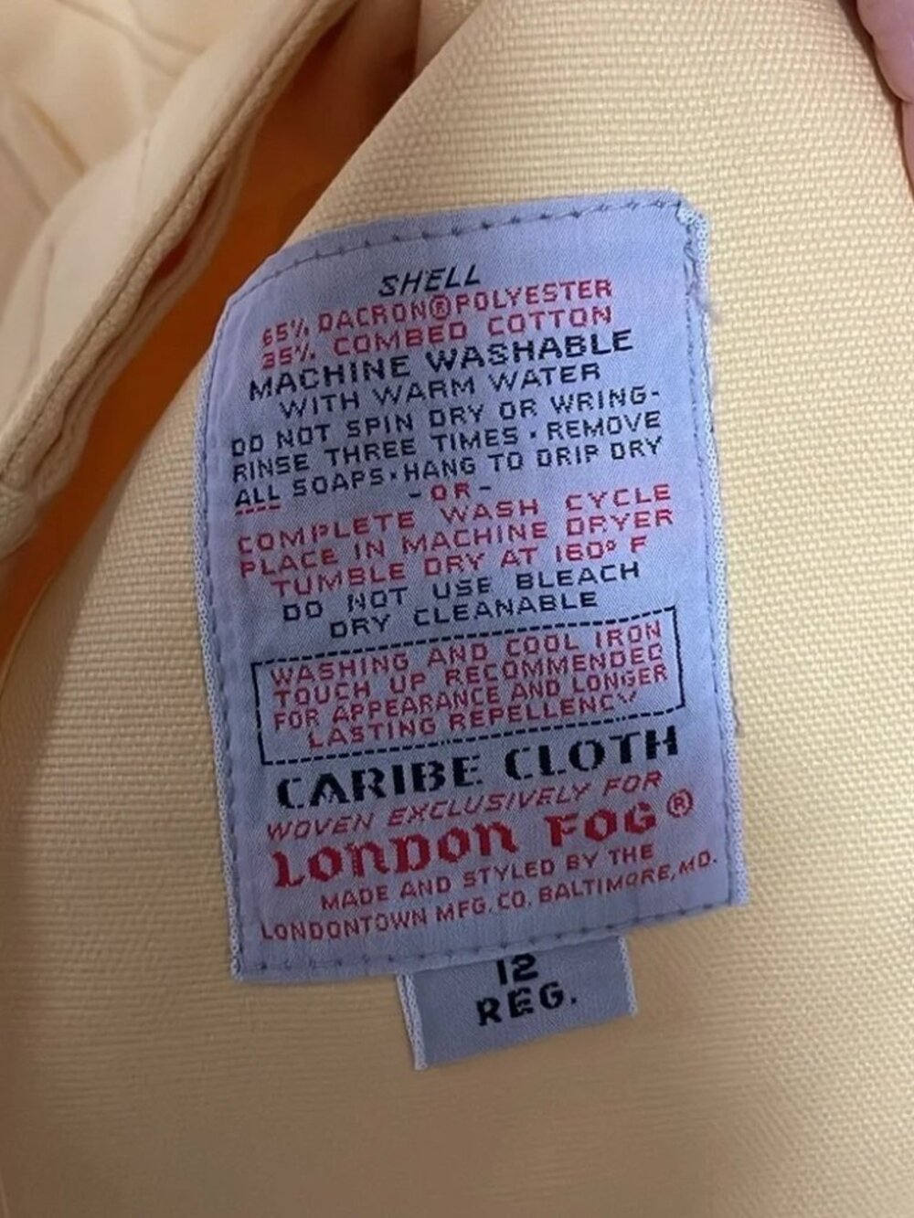 London Fog Trench Coat - Picture 4 of 6